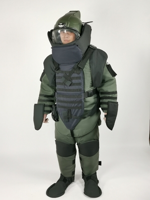 ความปลอดภัยสาธารณะ Aramid Fiber Eod Bomb Suit Advanced สบายยืดหยุ่น
