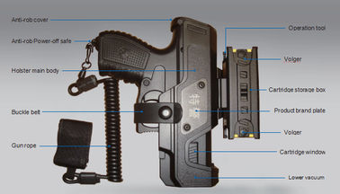ปืนช็อกไฟฟ้า 50 - 60kv เพื่อความปลอดภัยอย่างต่อเนื่อง 20pps Pure Dc Damping Pulse