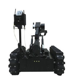 เลื่อนแบบยืดหยุ่น EOD หุ่นยนต์กำจัดอาวุธยุทโธปกรณ์ระเบิดด้วยระบบควบคุม